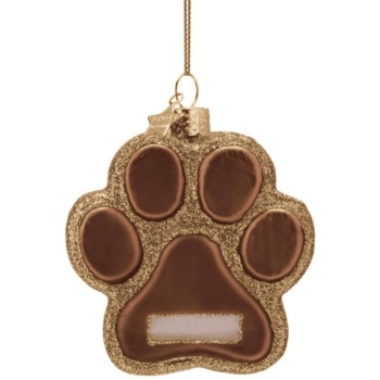 Фото Новогоднее украшение из стекла Vondels "Собачья лапа" 7см