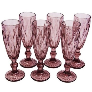 Фото Набор фужеров 150мл фиолетовые - P.L. Proff Cuisine, 6шт