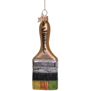 Фото Новогоднее украшение из стекла Vondels "Кисть Ван Гога" 11см - в подарочной коробке