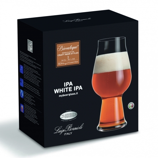 Набор бокалов для пива 540мл BIRRATEQUE IPA/white IPA, 2шт детальная картинка 