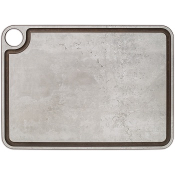 Фото Доска разделочная 38x28см с желобом Arcos мраморного цвета