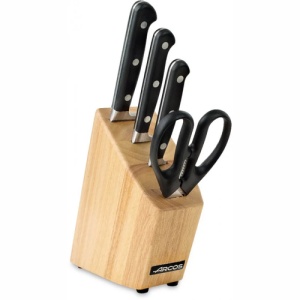 Фото Набор кухонных ножей Opera 3шт с ножницами на подставке