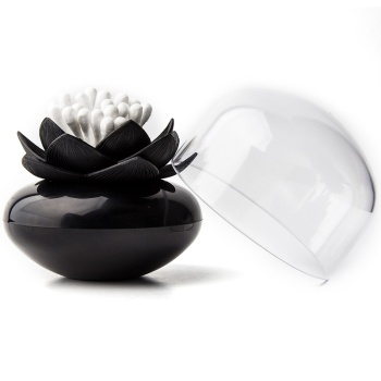 Фото Контейнер для хранения ватных палочек Lotus черный