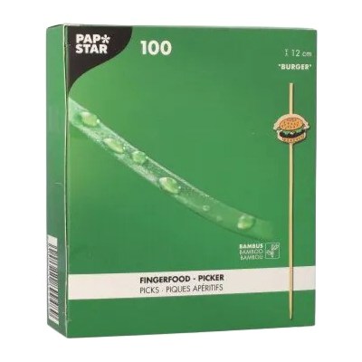 Фото Деко-пика 12см 'Бургер', 100шт