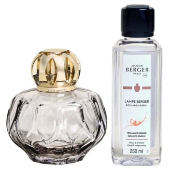 Фото Подарочный набор «Розали» серая лампа Берже и аромат «Брызги шампанского» (Exquisite Sparkle) 250мл