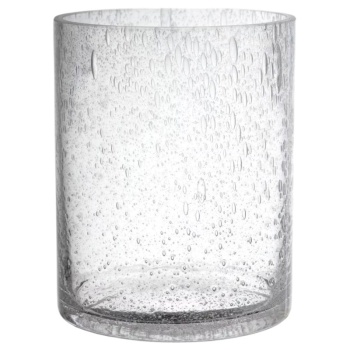 Фото Ваза-цилиндр 15см "Капли в стекле"
