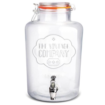 Фото Диспенсер для напитков (лимонадник) 7.5л стеклянный с краном - P.L. Proff Cuisine