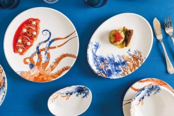Океанская красота на вашем столе: Посуда Aquelis для изысканных ужинов