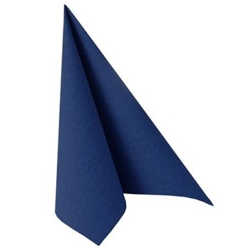 Фото Салфетка 1/4 33x33см ROYAL Collection темно-синяя, 50шт