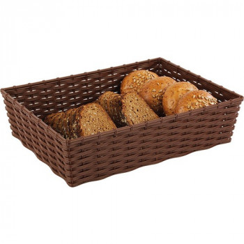 Фото Корзинка для хлеба 39.5x29.5x(h)10см коричневый