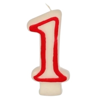 Фото Свеча для торта - цифра "1"