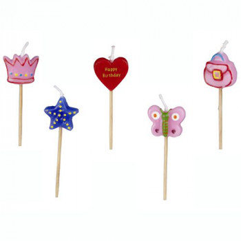Фото Свеча для торта 6.5см GIRLS