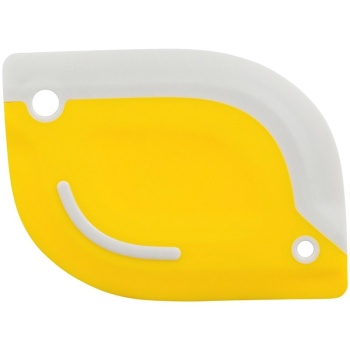 Фото Скребок-нож для теста 2в1 Hilly 10.7x8см светло-серый/желтый — Smart Solutions