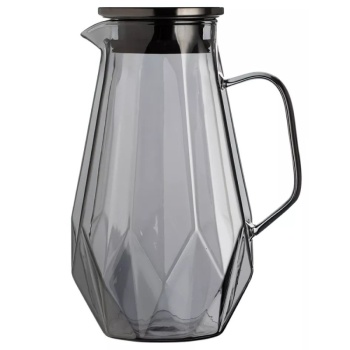 Фото Кувшин 1700мл с метал.крышкой Консул грани/графит