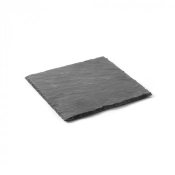 Фото Блюдо сланцевое квадратное 200x200x(h)5мм, набор из 2шт