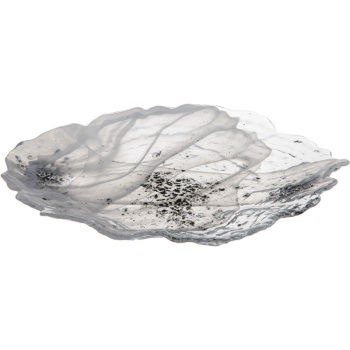 Фото Блюдо овальное стеклянное 30x22x(h)4см Mabel дымчатое