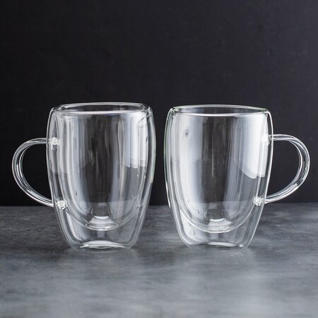 Фото Кружка необжигающая 350мл термостойкое стекло, 2шт