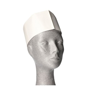 Фото Одноразовая шапочка повара - размер 55-62 - белая, 100шт