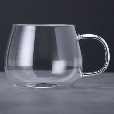 Фото Чашка необжигающая 400мл термостойкое стекло, 2шт