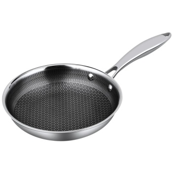 Фото Сковорода Ø26/19.5см Honeycombs нерж. 3-х слойная — P.L. Proff Cuisine