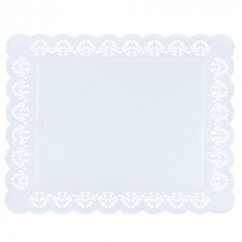 Фото Салфетки кружевные 46x36см 100шт прямоугольная