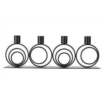 Фото Подсвечник 36x6x12.3см RONDO черный Cosy&Trendy