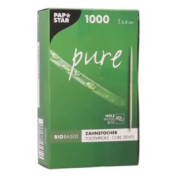 Фото Зубочистка 6.8см PURE Pap Star, 1000шт