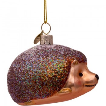 Фото Новогоднее украшение из стекла Vondels "Eжик" 6см