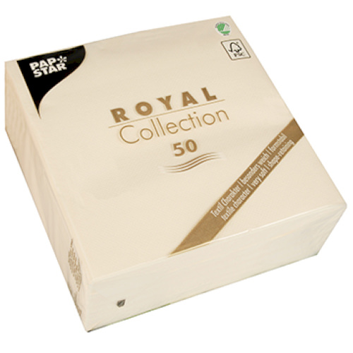 Фото Салфетка 1/4 33x33см ROYAL Collection шампань, 50шт