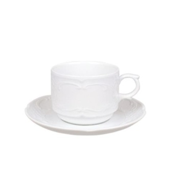 Чашка с блюдцем 120мл FLORA