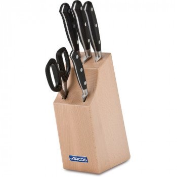 Фото Набор кухонных ножей RIVIERA 4шт с ножницами на подставке