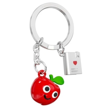 Фото Брелок для ключей "Яблоко и книга"