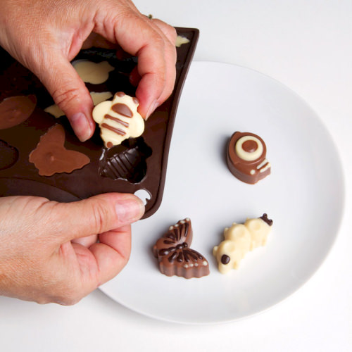 Фото Форма силиконовая для шоколада "Насекомые" 180х170х21мм, 16 выемок