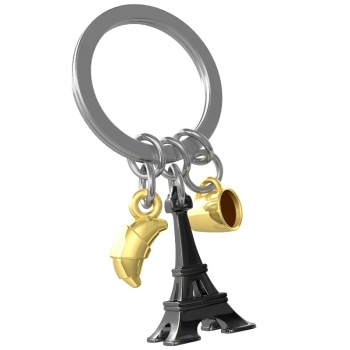 Фото Брелок для ключей "Кофе и круассан в Париже"