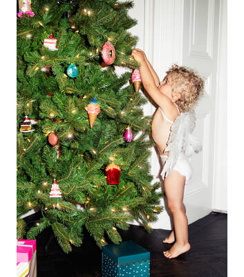 Фото Новогоднее украшение из стекла Vondels "Радужное мороженое" 14см