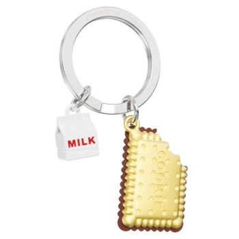 Фото Брелок для ключей "Печенье и молоко"