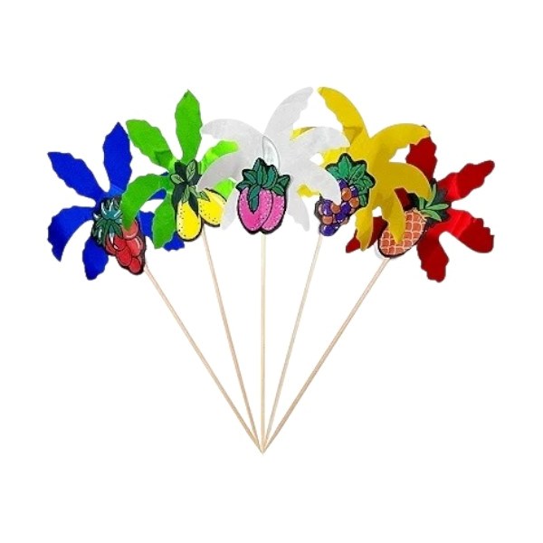 Фото Деко-пики 19.5см 'Пальма с фруктами', 50шт