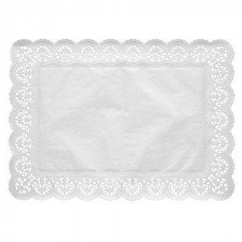 Фото Салфетки кружевные 45x32см 100шт прямоугольные