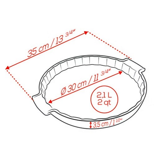 Фото Емкость круглая для запекания APPOLIA 30см SLATE