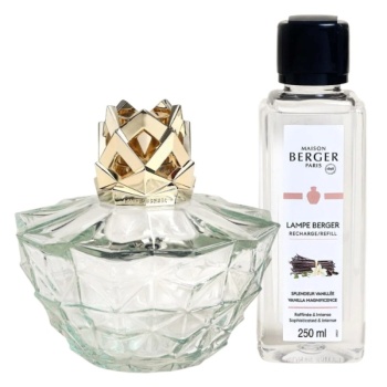 Фото Подарочный набор «Кали» прозрачная лампа Берже с ароматом «Ванильное великолепие» (Vanilla Magnificence) 250мл