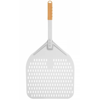 Фото Лопата для пиццы 35x71см HENDI квадратная с перфорацией и короткой ручкой