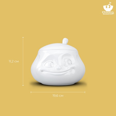 Сахарница Tassen Sweet 400мл, белая детальная картинка 