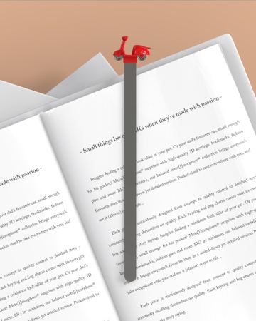 Закладка для книг "Красный скутер" детальная картинка 