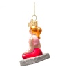 Новогоднее украшение из стекла Vondels "Йога сукхасана" 7см детальная картинка 
