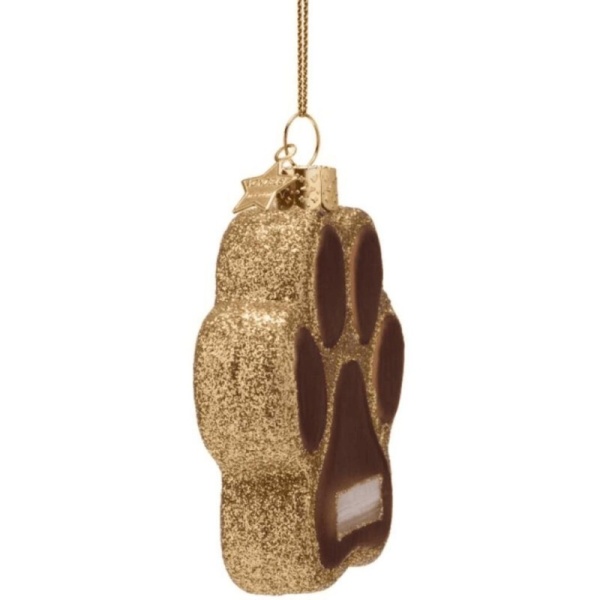 Фото Новогоднее украшение из стекла Vondels "Собачья лапа" 7см