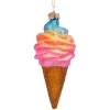 Новогоднее украшение из стекла Vondels "Радужное мороженое" 14см детальная картинка 