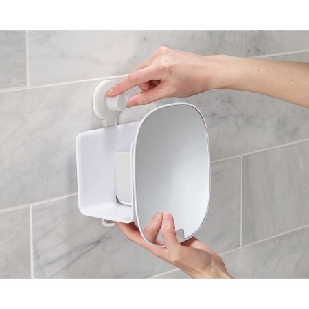 Органайзер для душа с зеркалом EasyStore белый - 70547 Joseph Joseph детальная картинка 