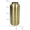 Ваза для цветов Aluminum Gold 8x8x19см детальная картинка 