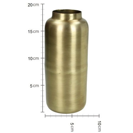 Ваза для цветов Aluminum Gold 8x8x19см детальная картинка 