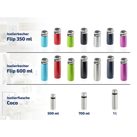 Термос 600мл Flip темно-синий детальная картинка 